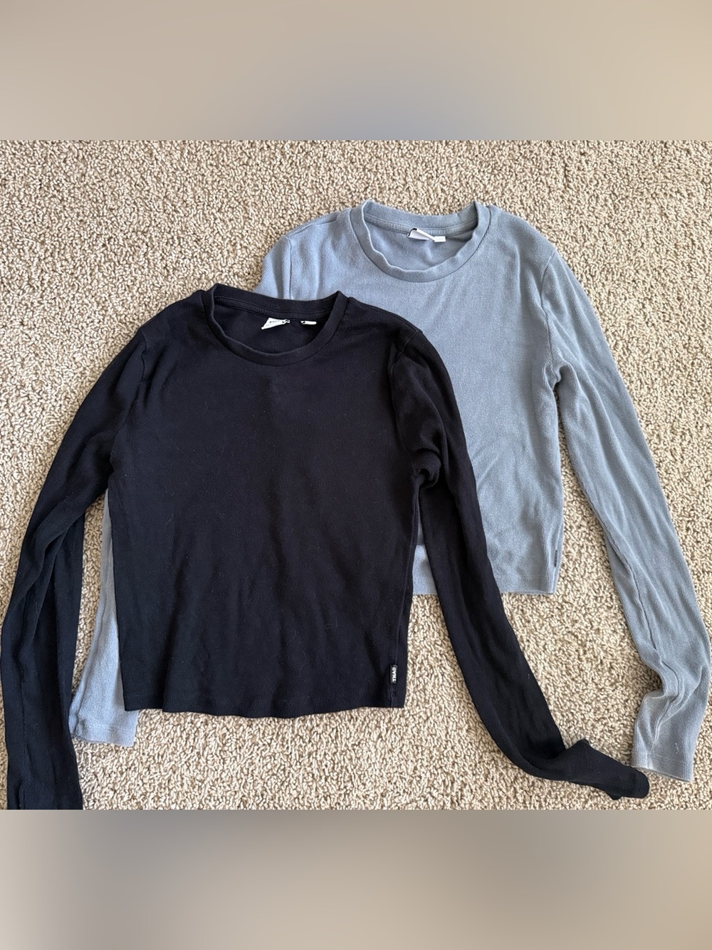 TNA Longsleeve Duo — Black & Light Blue